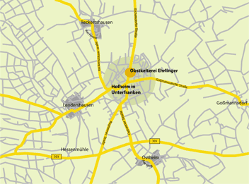 Obstkelterei Ehrlinger Anfahrt