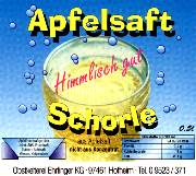 Obstkelterei Ehrlinger Apfelschorle